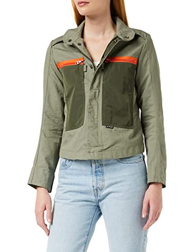 G-STAR RAW Damska kurtka Slim Overshirt Wmn, zielony (Shamrock C658-2199), S
