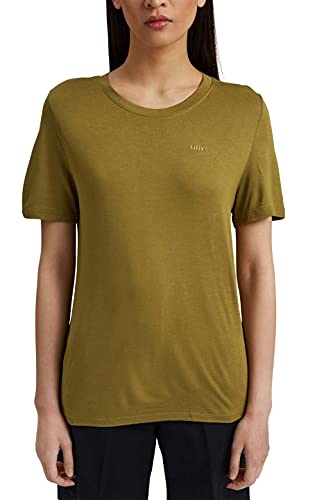 ESPRIT Collection T-shirt damski, 360/oliwkowy, S