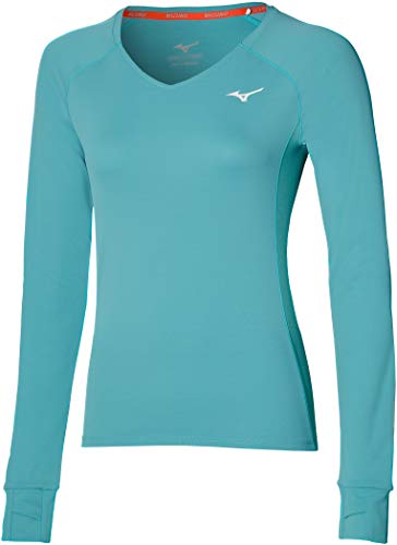 Mizuno Alpha Sun Protect t-shirt damski, Dusty Turquoise, S