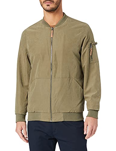 Eight2Nine Męska kurtka bomberka na wiosnę, Dusty Olive, L