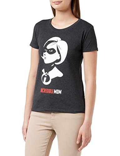 Disney T-shirt damski, Antracytowy melanż, M