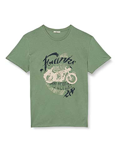 LTB Jeans Męski T-shirt Riwobe, Dark Ivy 1486, S