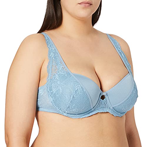 Triumph Damski biustonosz z fiszbinami, Faded Denim, 70B