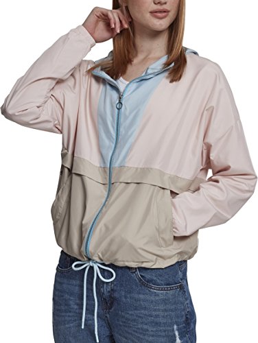 Urban Classics Damska kurtka przejściowa Ladies 3-tonowy oversize Windbreaker, lekka Streetwear kurtka wsuwana, kolorowa kurtka