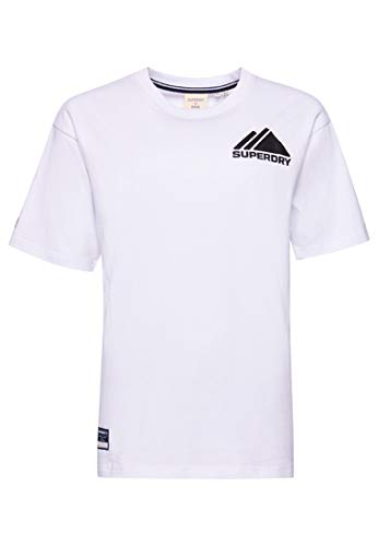 Superdry Damska koszulka Mountain Sport Mono Mini Tee, Optic, M