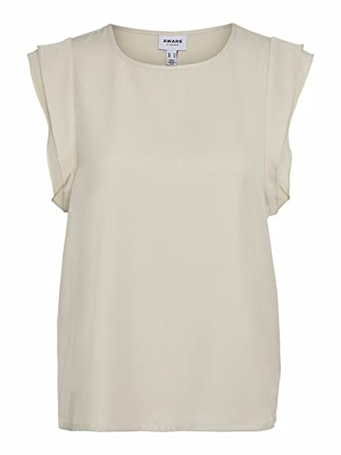 VERO MODA Damska czapka Vmodelia Cap Sleeve VMA Top, owsianka, L