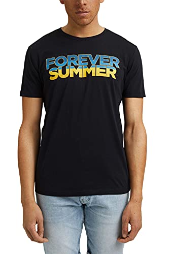 edc by ESPRIT Męski T-shirt, 001/Black, S