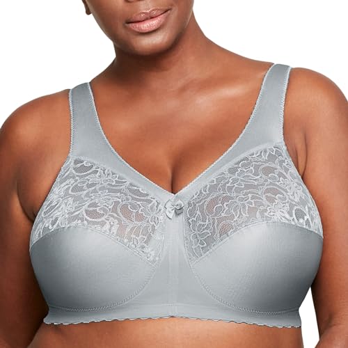 Glamorise Damski biustonosz MagicLift Support Classic, Miękki szary, 80J