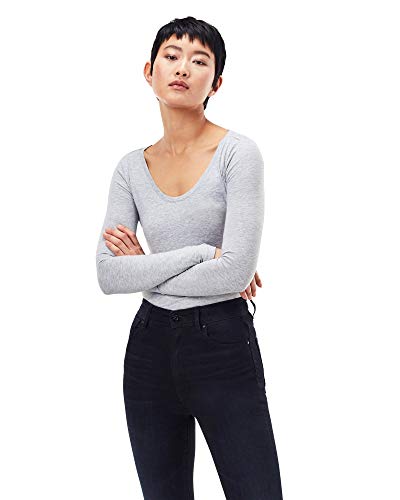G-STAR RAW Damska koszulka z długim rękawem, Szary (szary Htr 906), XXS