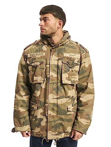 Brandit M65 Giant męska kurtka parka zimowa, Wielokolorowy (Lightwoodland), 4XL