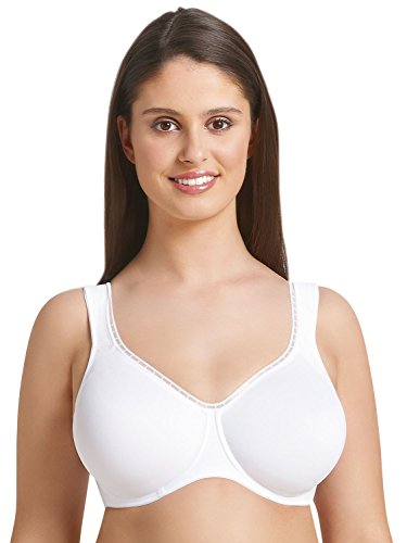 Rosa damski biustonosz Twin Firm na co dzień z fiszbinami, Biały (biały006), 80D