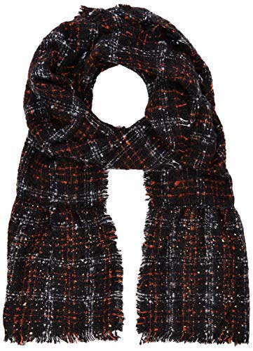 EFERRI Scarf Taa szalik damski czarny, czarny, 50x100x180