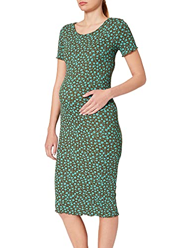 Supermom Damska sukienka Ss AOP w kwiaty, Agate Green - P748, 32 PL