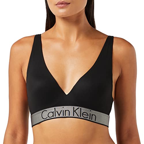 Calvin Klein Damski biustonosz Plunge Push, czarny (czarny 001), 70D (rozmiar: 32D), Czarny (czarny 001), 70D