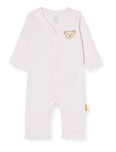 Steiff Unisex Baby Romper piżama dla małych dzieci, różowa, 50
