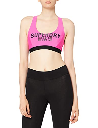 Superdry Damski zestaw bikini z logo Crop Top, clematis, S