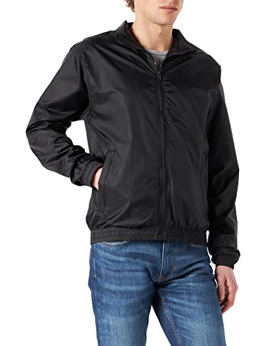 Urban Classics Męska kurtka sportowa Jacquard Track Jacket, czarny, M