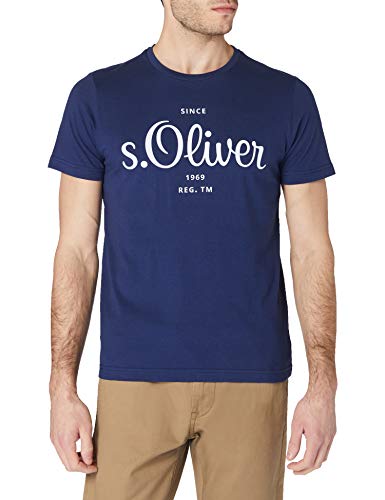 s.Oliver T-shirt męski, niebieski, L