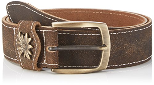 Werner Trachten Pasek do stroju ludowego, uniseks, Brązowy (ciemnobrązowy Lr 103), 120