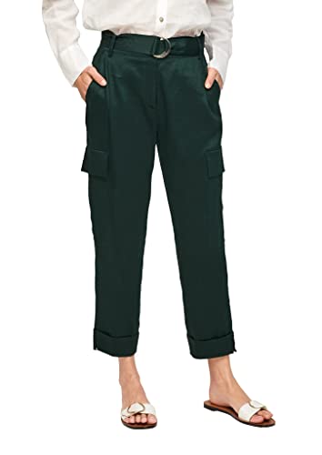 s.Oliver BLACK LABEL Spodnie damskie, zielony (Leaf Green), 36W Regularny