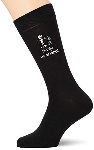 60 Second Makeover Limited I'm the Grandpa czarne skarpety na łydkę Dzień Ojca mąż chłopak wujek dziadek prezent