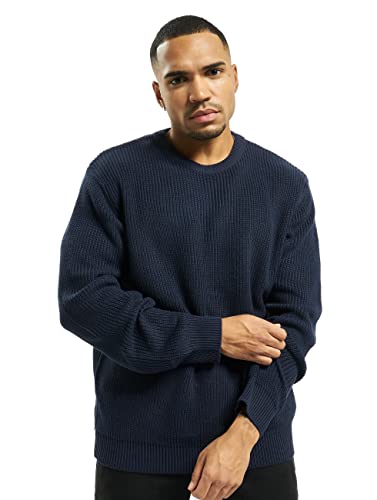 Urban Classics Sweter męski z dzianiny, Niebieski (Midnight 01641), M