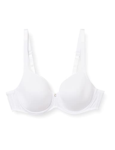 Chantelle CHIC ESSENTIAL, kryjący biustonosz dystansowy, niewidoczna bielizna dla kobiet, biały, 70E