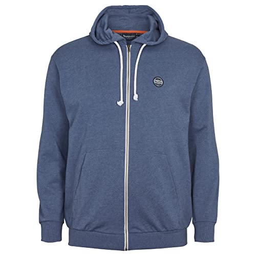 North 56-4 męski kardigan, niebieski (Blue Melange 0555), XL