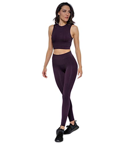 HEART and SOUL Damskie legginsy Donna Herringbone spodnie sportowe, czarne, regularne