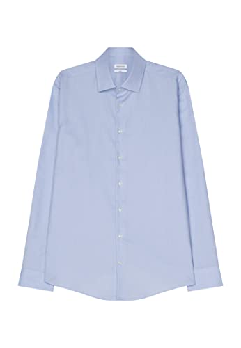 Seidensticker Męska koszula biznesowa Slim Fit – łatwa do prasowania 3677 koszula biznesowa, niebieski (średni niebieski 11), 36