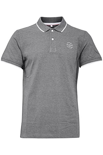 Blend BHBHNATE koszulka polo, męska koszulka polo, 100% bawełna, czarny (70155), L
