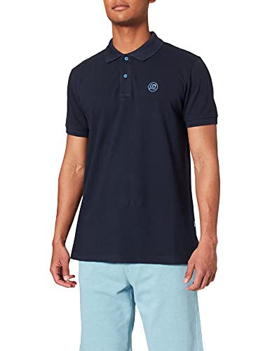 Blend Męska koszulka polo, 194024_dress Blues, S