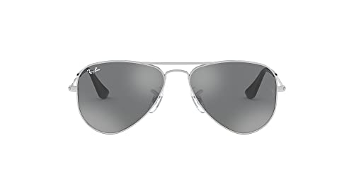 Ray-Ban Dziecięce okulary przeciwsłoneczne 0RJ9506S 212/6G 52, błyszczące srebro/szare srebrne lustro