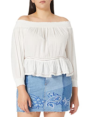 Superdry Ameera damska koszulka z odsłoniętymi ramionami, biały, M