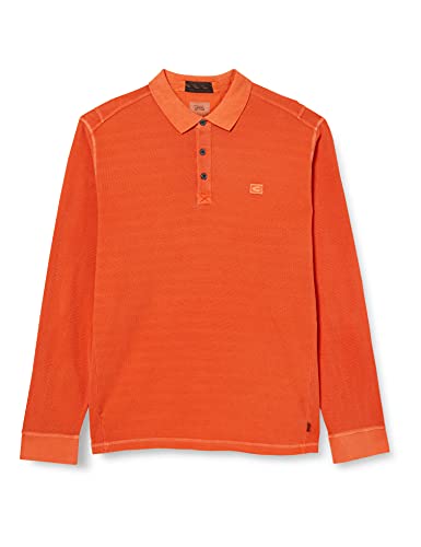 Camel Active Męska Koszula Henley 4093615P04, Pomarańczowy, M