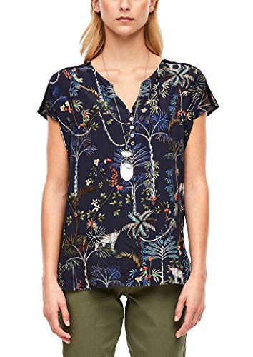 s.Oliver Bluzka damska, Navy Floral Aop, 34 PL