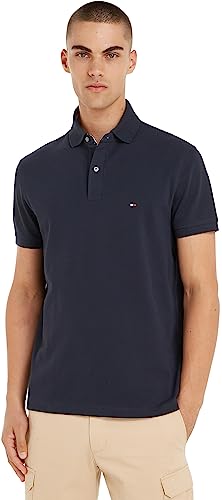 Tommy Hilfiger Regular Męska Koszulka Polo, Pustynne niebo, L