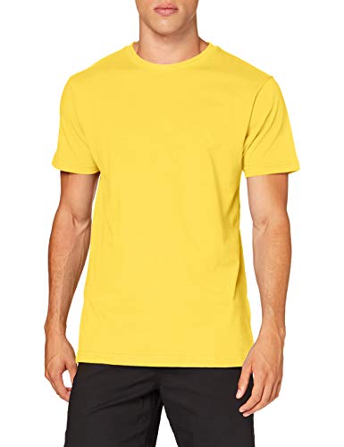 Build Your Brand Męski T-shirt z okrągłym dekoltem, żółty (Taxi Yellow), 5XL, żółty (taksówka żółta), 5XL