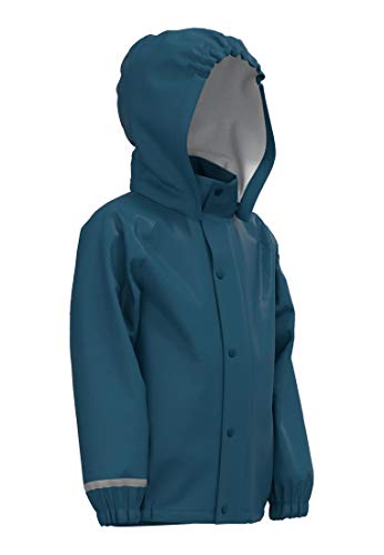 NAME IT Nkndry Rain Set Noos Zestaw Przeciwdeszczowy Uniseks - dzieci, Real Teal, 122