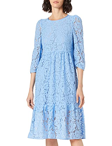 Noa Noa Sukienka damska z koronką w stylu casual, Vista Blue, 36