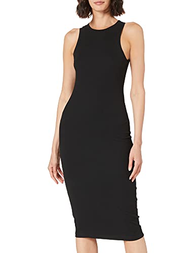 Vero Moda Kobiety Vmlavender Sl Calf Dress Vma Noos Sukienka, Czarny, L