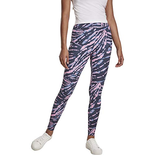 Urban Classics Damskie legginsy damskie z wysokim stanem Tie Dye klasyczne spodnie