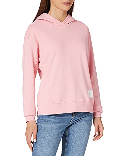 BOSS Damska bluza Esqua1 Relaxed-Fit z kapturem z French Terry z naszywką z logo, Rosa, L