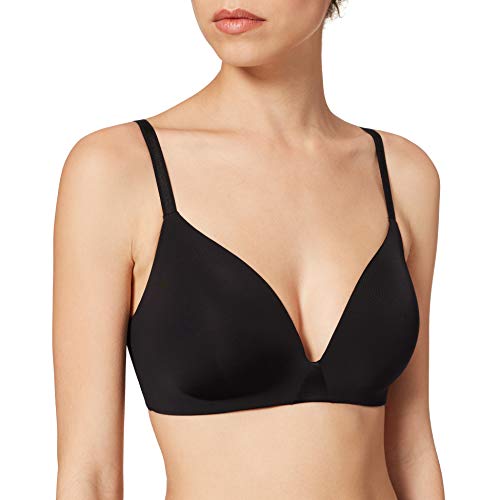 Chantelle Essential biustonosz trójkątny bez fiszbin, niewidoczna bielizna dla kobiet, czarny, XL