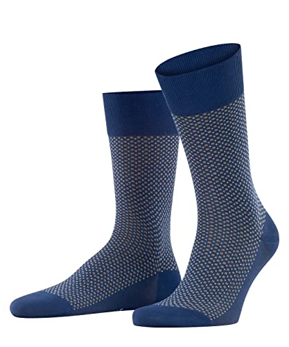 FALKE Mężczyźni Skarpety Uptown Tie M SO Bawełna z wzorem 1 Para, Niebieski (Royal Blue 6000), 45-46
