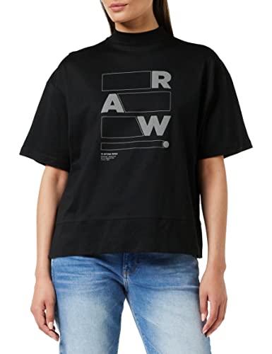 G-STAR RAW Damskie topy Raw Applique Gr. Carnn Mock Top Tops, Czarny (Dk Black D18541-c539-6484), XS