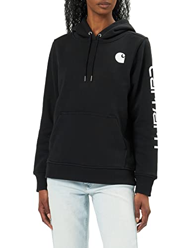 Carhartt Damska bluza z kapturem z logo Clarksburg Sleeve