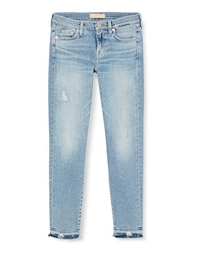 7 For All Mankind Jeansy damskie The Skinny Crop, jasnoniebieski, 30 PL