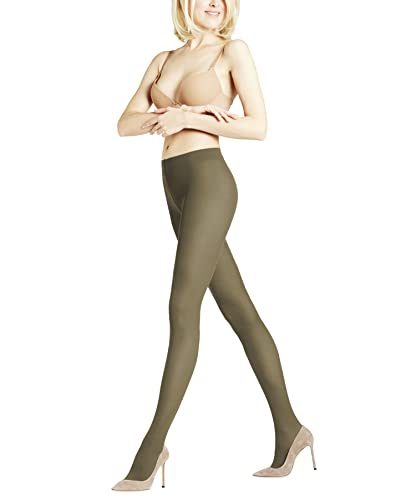FALKE Kobiety Rajstopy Matt Deluxe 30 DEN W TI Przezroczyste 30 Den przezroczyste jednokolorowe 1 Para, Zielony (Khaki 7826), S