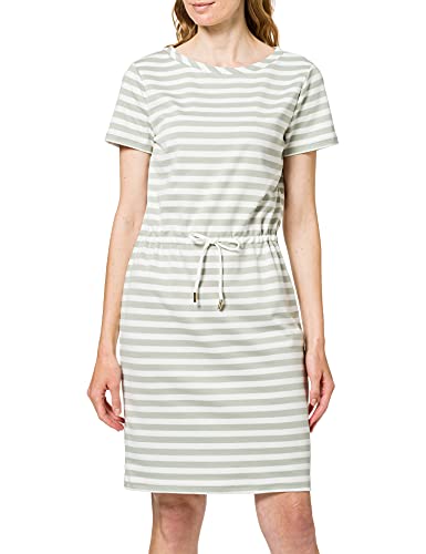 Vila Damska sukienka Vitinny Waist Detail S/S Dress/Ka/Su, Desert Sage/Stripes:white Stripes, M